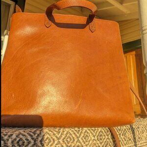 MADEWELL Zip Top Transport Crossbody (English Saddle)